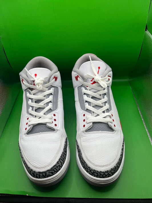Jordan 3 “Fire red” Sz 14