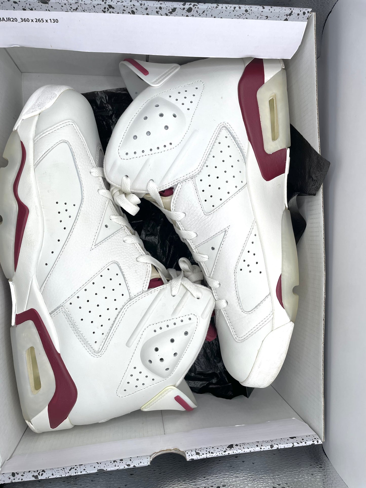 Jordan 6 “Maroon” sz 13