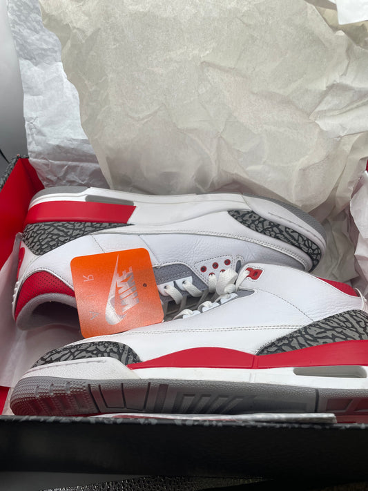Jordan 3 “Fire Red” sz 10.5