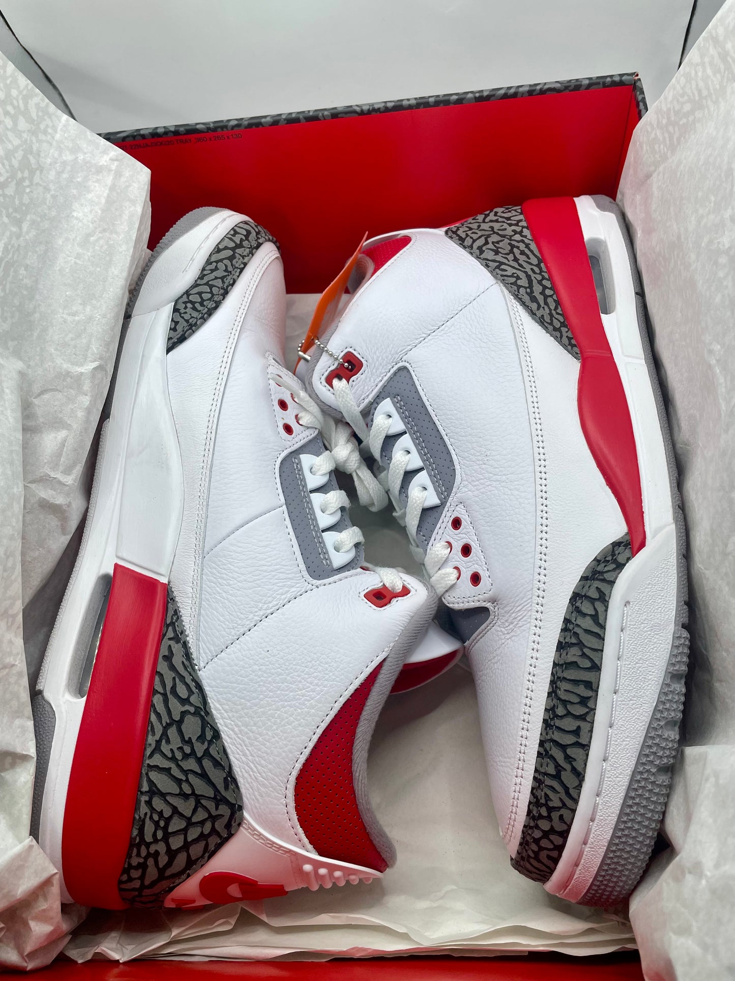 Jordan 3 “Fire Red” sz 14