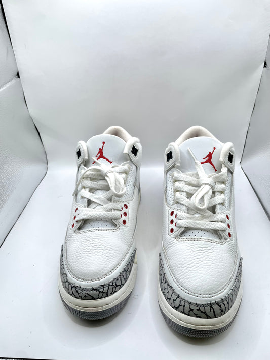 Jordan 3 “White cement reimagined” sz 7y
